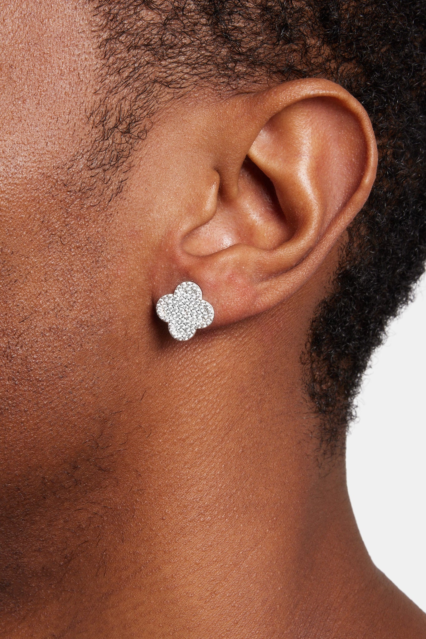 Ohrstecker mit Eismotiv - Weiß